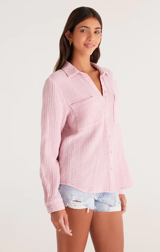 Kaili Button Up Gauze Top