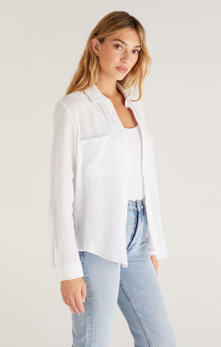 Kaili Button Up Gauze Top