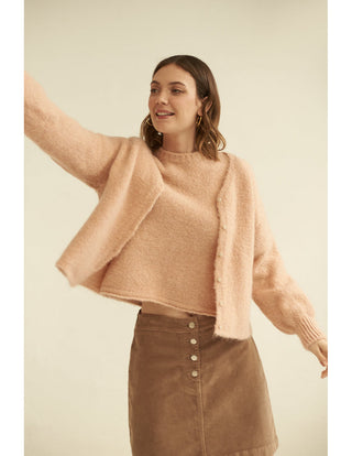 Lichi Cardigan Rose