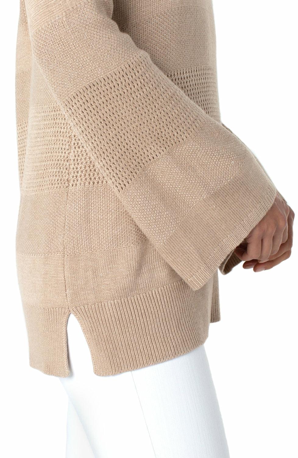 Load image into Gallery viewer, Texture Blocked Raglan Sweater
