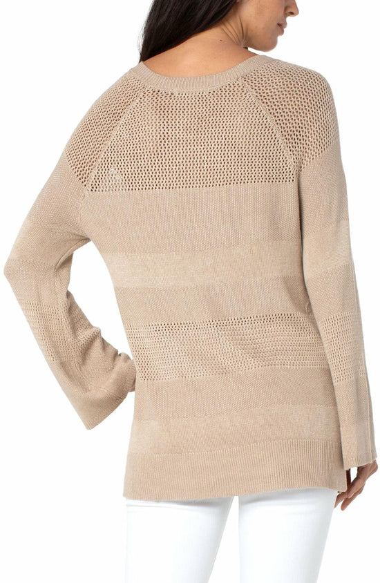 Load image into Gallery viewer, Texture Blocked Raglan Sweater
