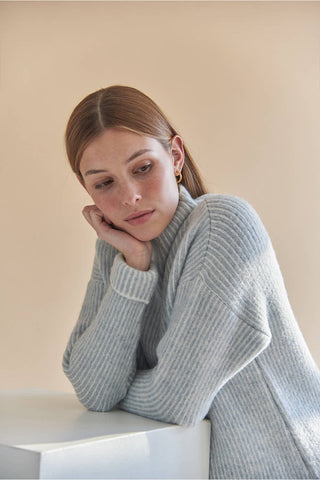 Holly Sweater Blue Stripe