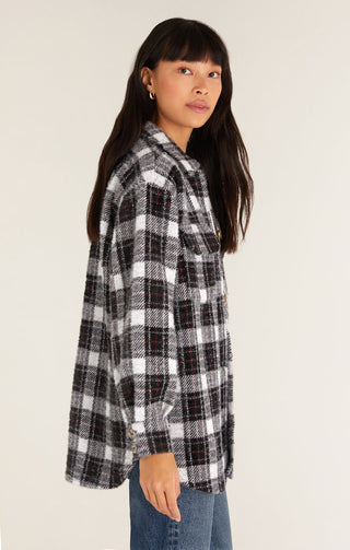 Plaid Tucker Jacket Black & White